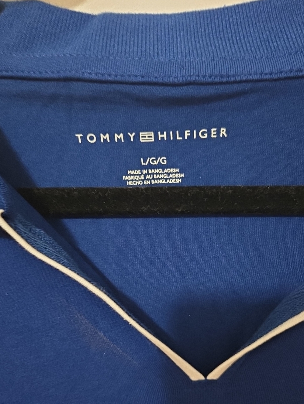 Tommy Hilfiger Royal Blue Polo Shirt Dress with White Trim - Picture 2 of 2